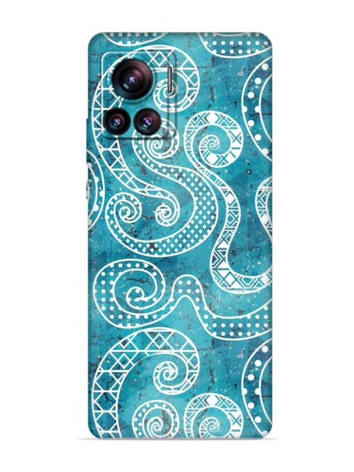 Vintage Curved Seamless Embossed Soft Silicone Case for Motorola Moto Edge 30 Ultra