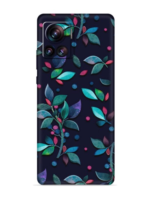 Decorative Watercolor Flower Embossed Soft Silicone Case for Motorola Moto Edge 30 Ultra