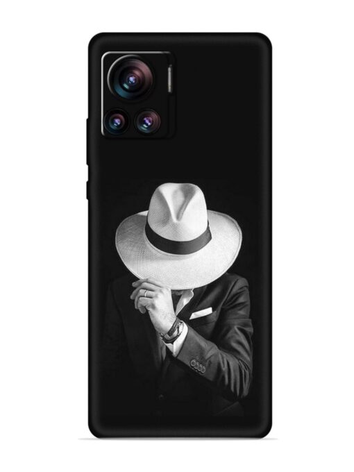 Men Under Hat Embossed Soft Silicone Case for Motorola Moto Edge 30 Ultra Zapvi