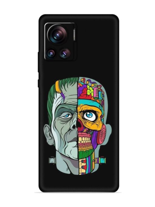 Men Vs Skull Embossed Soft Silicone Case for Motorola Moto Edge 30 Ultra