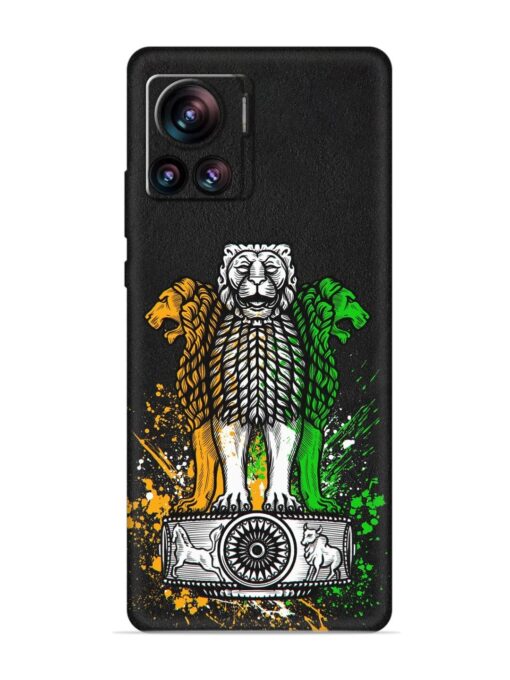 Pillars Of Ashoka Embossed Soft Silicone Case for Motorola Moto Edge 30 Ultra Zapvi