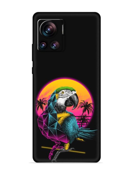 Rad Parrot Embossed Soft Silicone Case for Motorola Moto Edge 30 Ultra