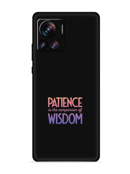 Patience Is The Embossed Soft Silicone Case for Motorola Moto Edge 30 Ultra Zapvi