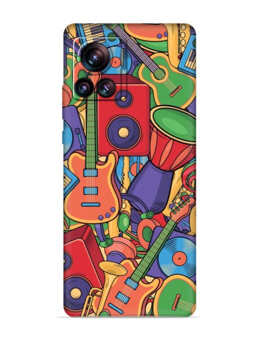 Colorful Music Art Embossed Soft Silicone Case for Motorola Moto Edge 30 Ultra Zapvi