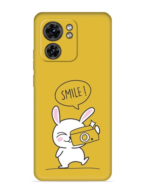 Hey Smile Please Embossed Soft Silicone Case for Motorola Moto Edge 40