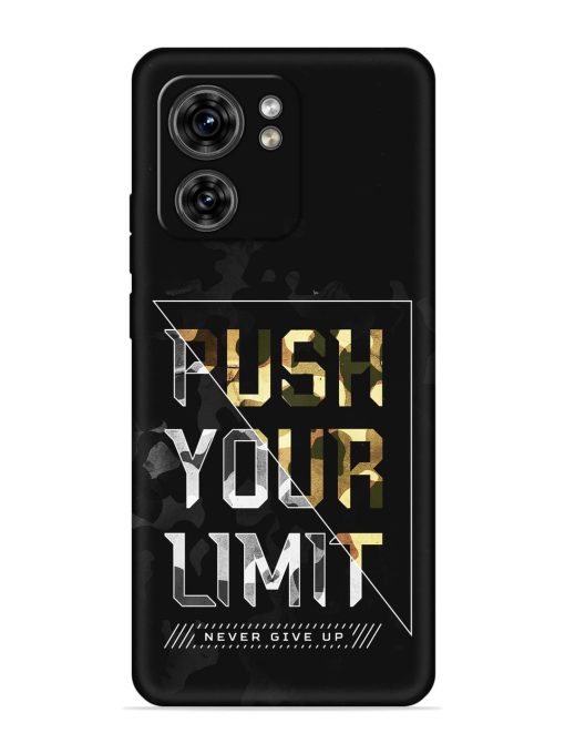 Push Your Limits Embossed Soft Silicone Case for Motorola Moto Edge 40 Zapvi