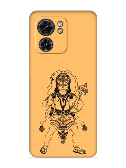 Indian God Hanuman Embossed Soft Silicone Case for Motorola Moto Edge 40 Zapvi