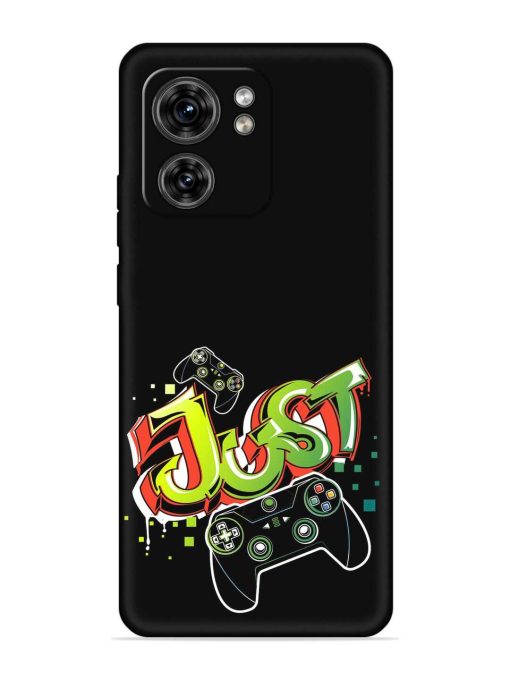 Graffiti Gamepad Illustration Embossed Soft Silicone Case for Motorola Moto Edge 40 Zapvi