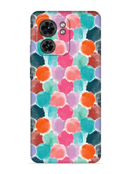 Colorful Seamless Pattern Embossed Soft Silicone Case for Motorola Moto Edge 40 Zapvi