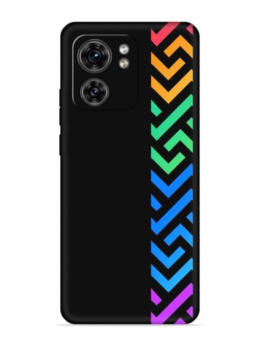 Colorshape Stripes Embossed Soft Silicone Case for Motorola Moto Edge 40