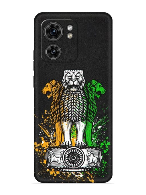 Pillars Of Ashoka Embossed Soft Silicone Case for Motorola Moto Edge 40 Zapvi