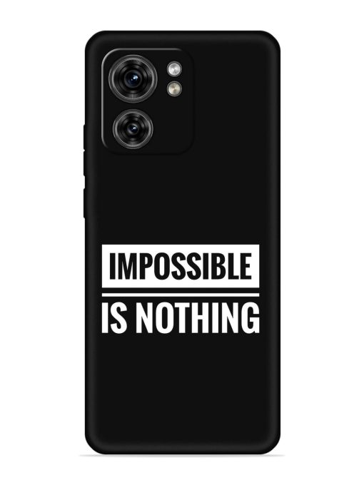 Impossible Is Nothing Embossed Soft Silicone Case for Motorola Moto Edge 40