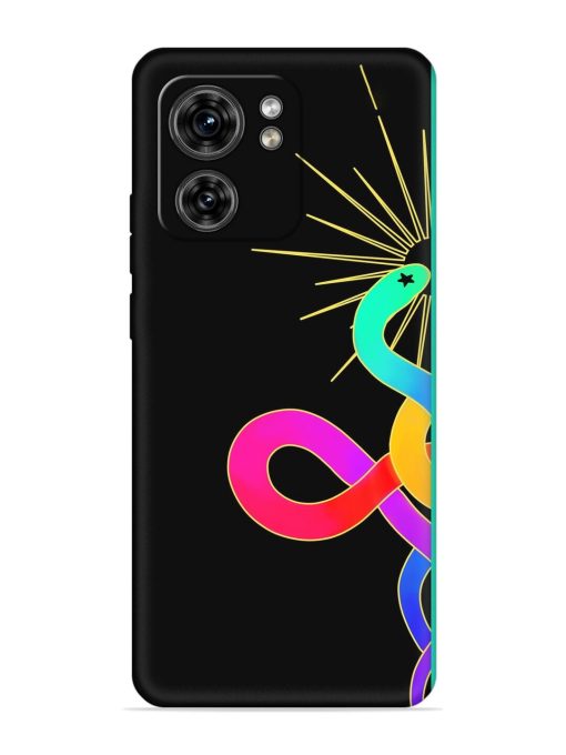 Art Geometric Abstraction Embossed Soft Silicone Case for Motorola Moto Edge 40 Zapvi