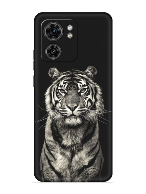 Tiger Art Embossed Soft Silicone Case for Motorola Moto Edge 40