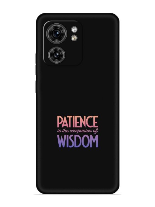 Patience Is The Embossed Soft Silicone Case for Motorola Moto Edge 40 Zapvi