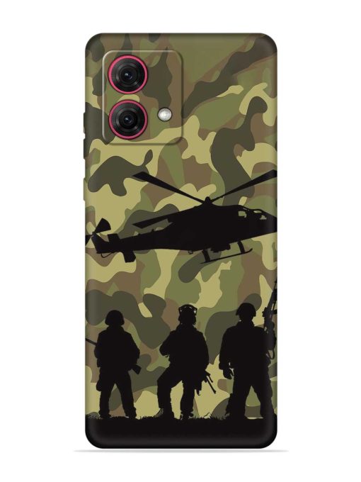 Army Heros Embossed Soft Silicone Case for Motorola Moto Edge 40 Neo Zapvi