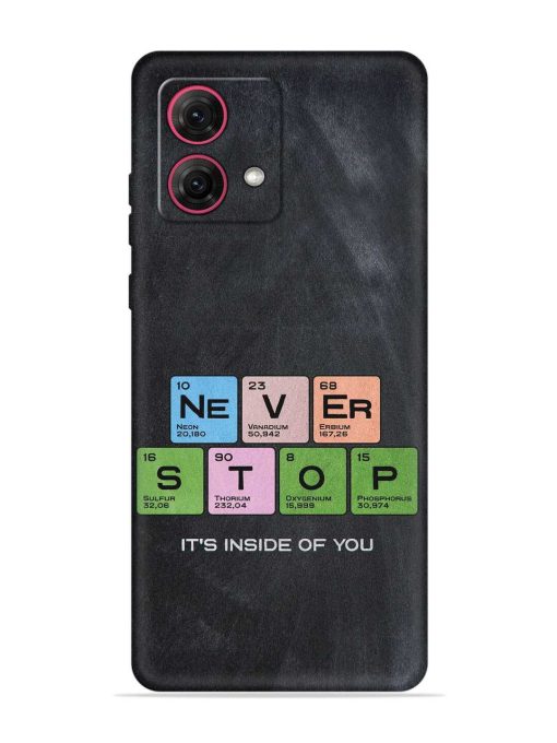 Never Stop It'S Inside Of You Embossed Soft Silicone Case for Motorola Moto Edge 40 Neo Zapvi