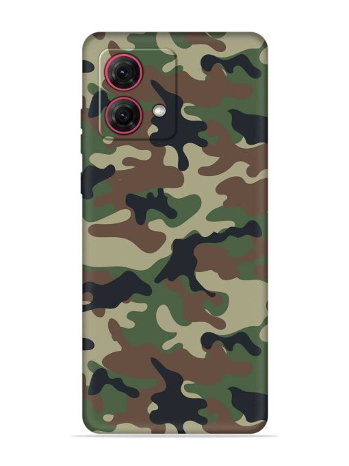 Army Military Camouflage Dark Green Embossed Soft Silicone Case for Motorola Moto Edge 40 Neo Zapvi