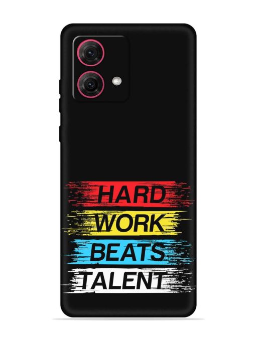 Hard Work Beats Embossed Soft Silicone Case for Motorola Moto Edge 40 Neo Zapvi