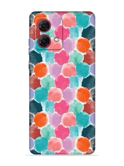 Colorful Seamless Pattern Embossed Soft Silicone Case for Motorola Moto Edge 40 Neo Zapvi