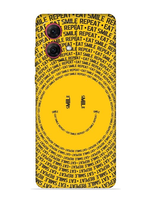 Smiley Embossed Soft Silicone Case for Motorola Moto Edge 40 Neo Zapvi