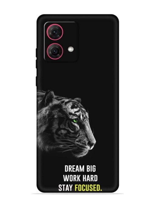 Dream Big Work Hard Embossed Soft Silicone Case for Motorola Moto Edge 40 Neo Zapvi