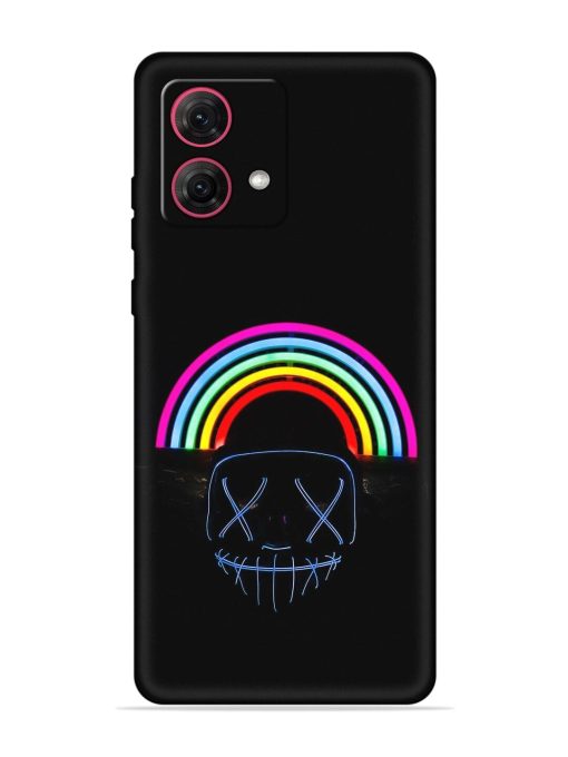 Mask Rainbow Embossed Soft Silicone Case for Motorola Moto Edge 40 Neo Zapvi