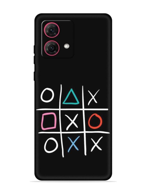 Super Neon Tic-Tac-Toe Embossed Soft Silicone Case for Motorola Moto Edge 40 Neo Zapvi