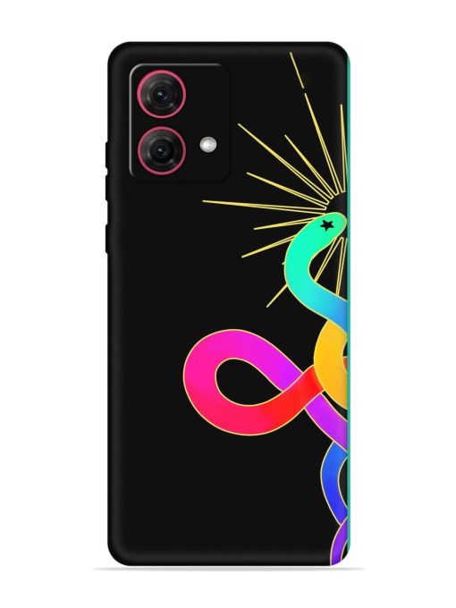 Art Geometric Abstraction Embossed Soft Silicone Case for Motorola Moto Edge 40 Neo Zapvi