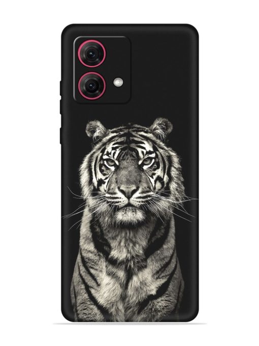 Tiger Art Embossed Soft Silicone Case for Motorola Moto Edge 40 Neo Zapvi