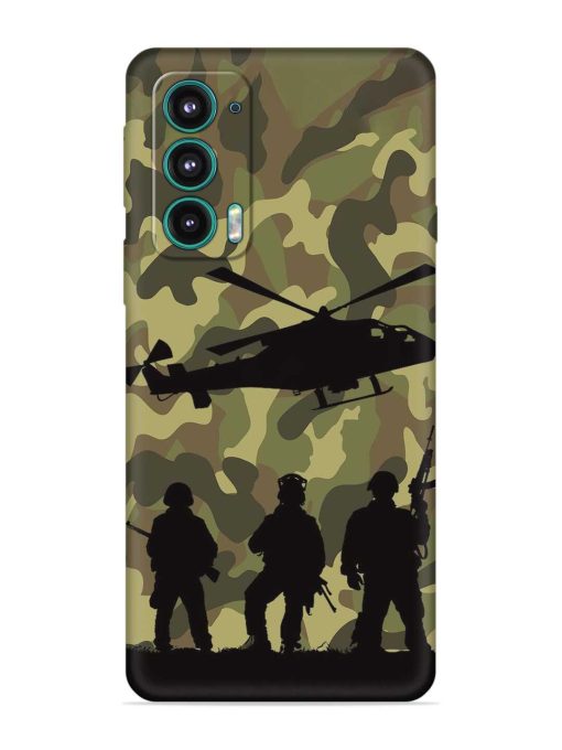 Army Heros Embossed Soft Silicone Case for Motorola Moto Edge 5 Zapvi