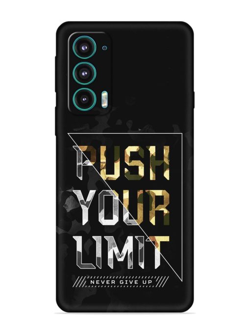 Push Your Limits Embossed Soft Silicone Case for Motorola Moto Edge 5 Zapvi