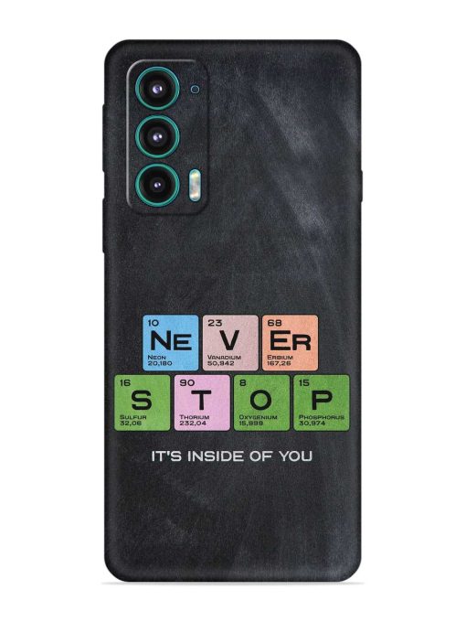 Never Stop It'S Inside Of You Embossed Soft Silicone Case for Motorola Moto Edge 5 Zapvi