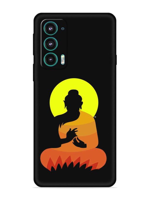 Buddha Art Black Embossed Soft Silicone Case for Motorola Moto Edge 5 Zapvi