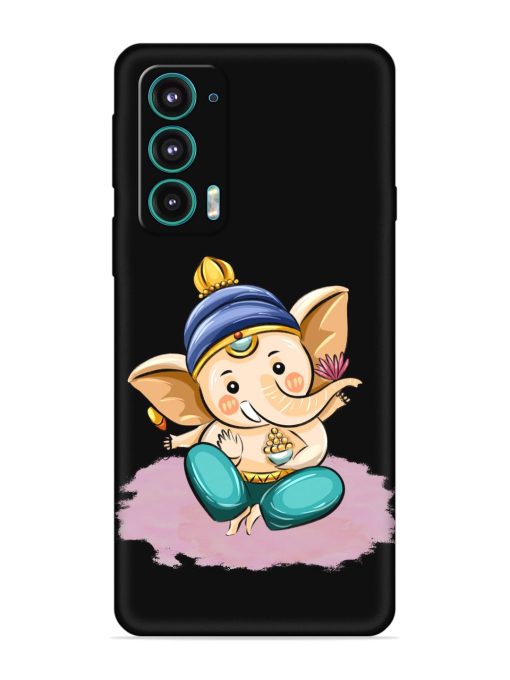 Bal Ganesh Vector Art Embossed Soft Silicone Case for Motorola Moto Edge 5 Zapvi