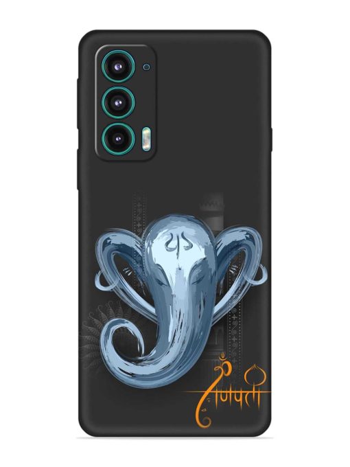 Illustration Lord Ganpati Embossed Soft Silicone Case for Motorola Moto Edge 5 Zapvi