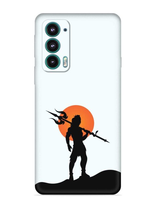 Lord Mahadev Trendy Embossed Soft Silicone Case for Motorola Moto Edge 5 Zapvi