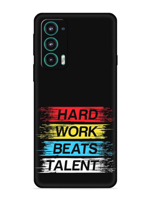 Hard Work Beats Embossed Soft Silicone Case for Motorola Moto Edge 5 Zapvi