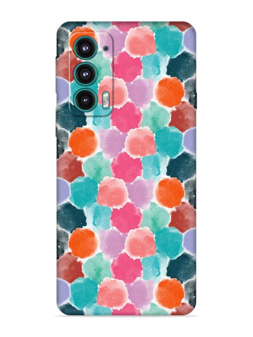 Colorful Seamless Pattern Embossed Soft Silicone Case for Motorola Moto Edge 5 Zapvi