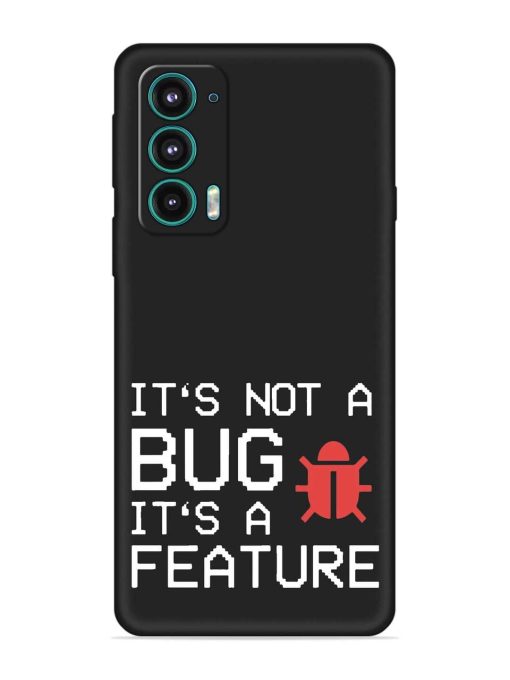 Not Bug Feature Embossed Soft Silicone Case for Motorola Moto Edge 5 Zapvi