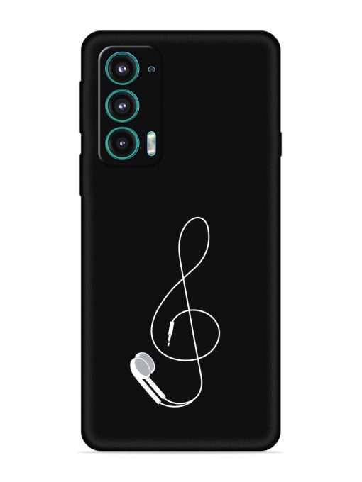 Music Earphone Vector Embossed Soft Silicone Case for Motorola Moto Edge 5 Zapvi