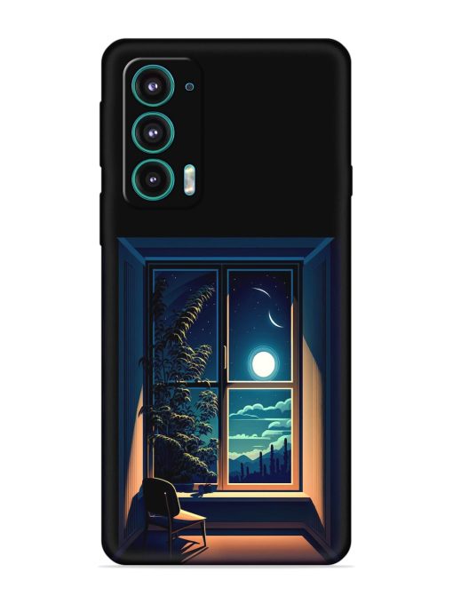 Night View At Window Embossed Soft Silicone Case for Motorola Moto Edge 5 Zapvi