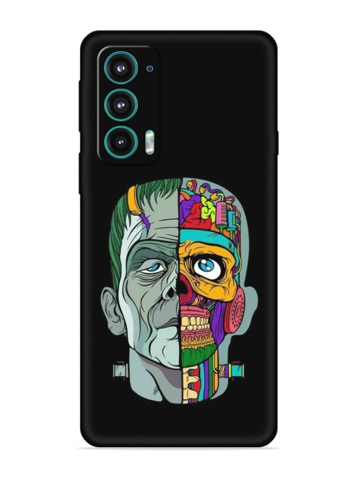 Men Vs Skull Embossed Soft Silicone Case for Motorola Moto Edge 5 Zapvi