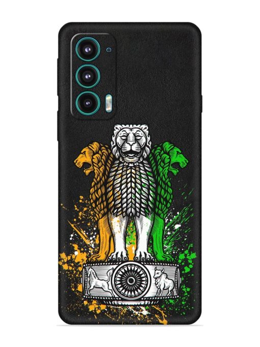 Pillars Of Ashoka Embossed Soft Silicone Case for Motorola Moto Edge 5 Zapvi