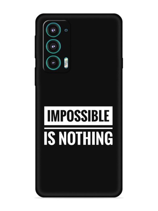 Impossible Is Nothing Embossed Soft Silicone Case for Motorola Moto Edge 5 Zapvi