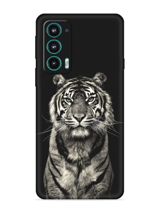 Tiger Art Embossed Soft Silicone Case for Motorola Moto Edge 5 Zapvi