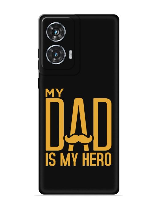 My Dad Is My Hero Embossed Soft Silicone Case for Motorola Moto Edge 50 Fusion (5G) Zapvi