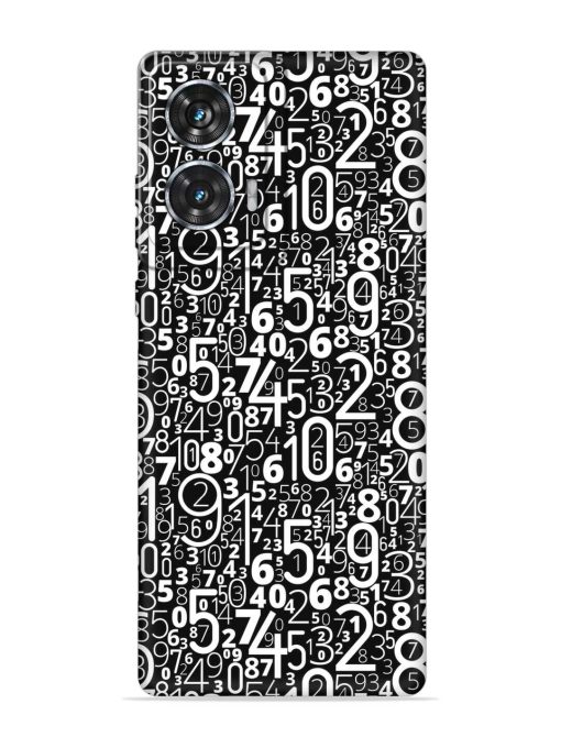 Many Numbers Different Embossed Soft Silicone Case for Motorola Moto Edge 50 Fusion (5G) Zapvi