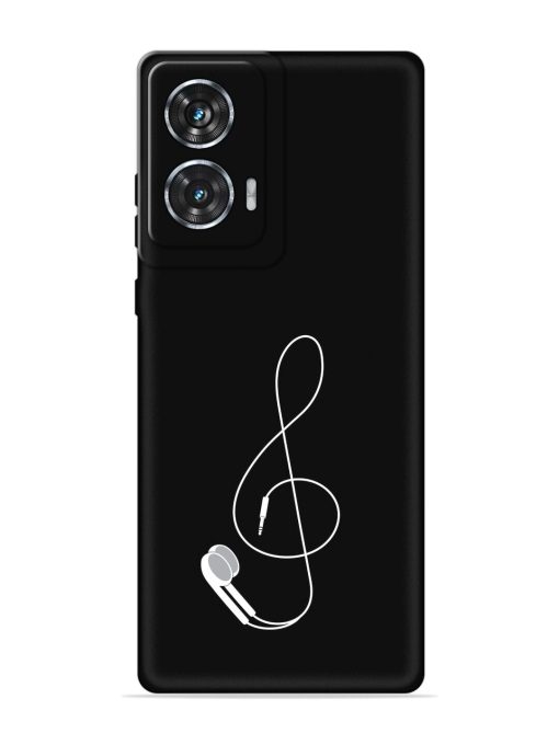 Music Earphone Vector Embossed Soft Silicone Case for Motorola Moto Edge 50 Fusion (5G) Zapvi