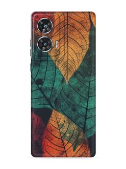 Leaves Artwork Embossed Soft Silicone Case for Motorola Moto Edge 50 Fusion (5G)